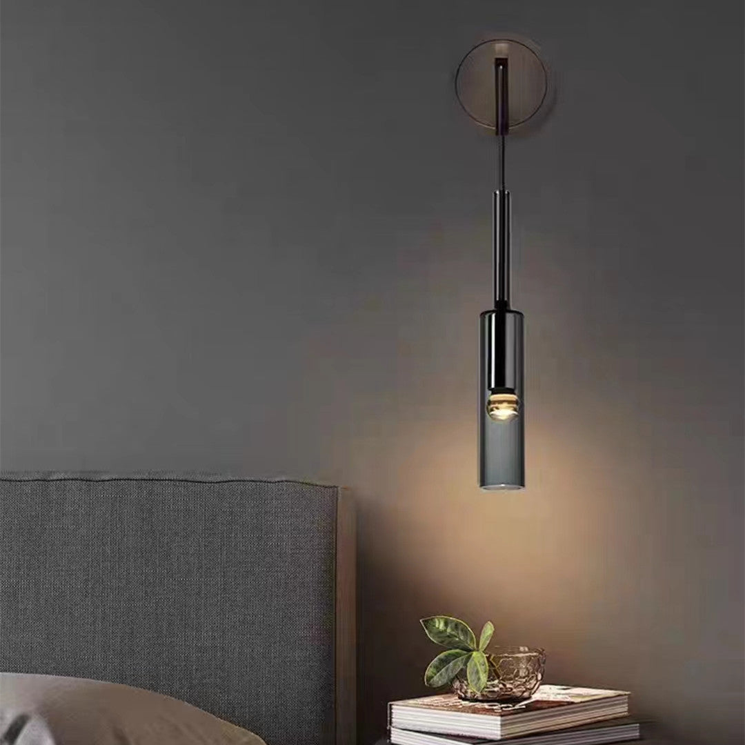Scandinavin rökt vin vägglampa