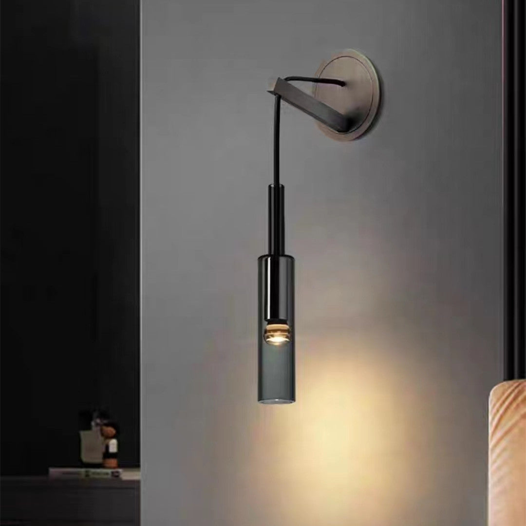 Scandinavin rökt vin vägglampa