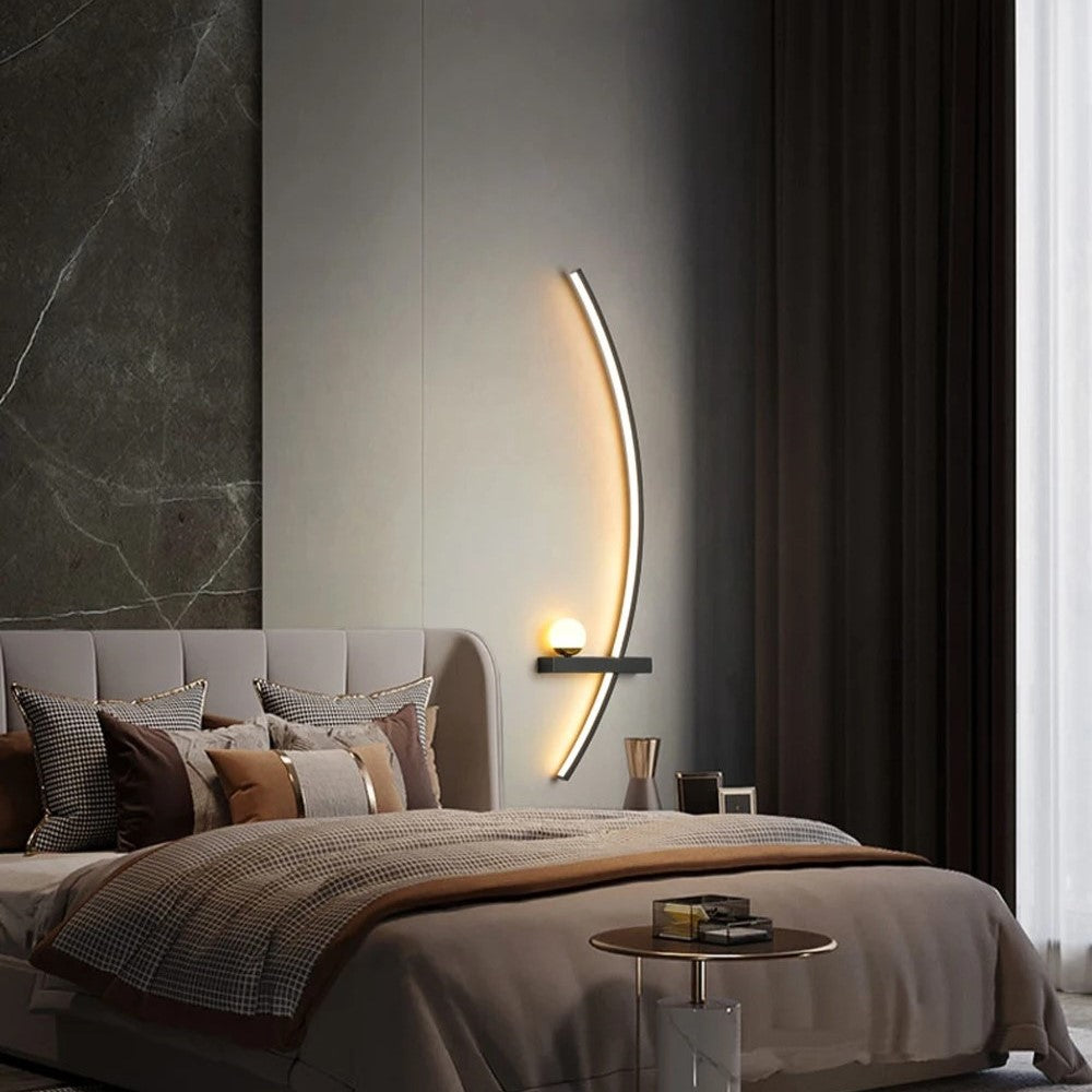 Kurvsfär™ - Minimalistisk LED-vägglampa (Utförsäljning)