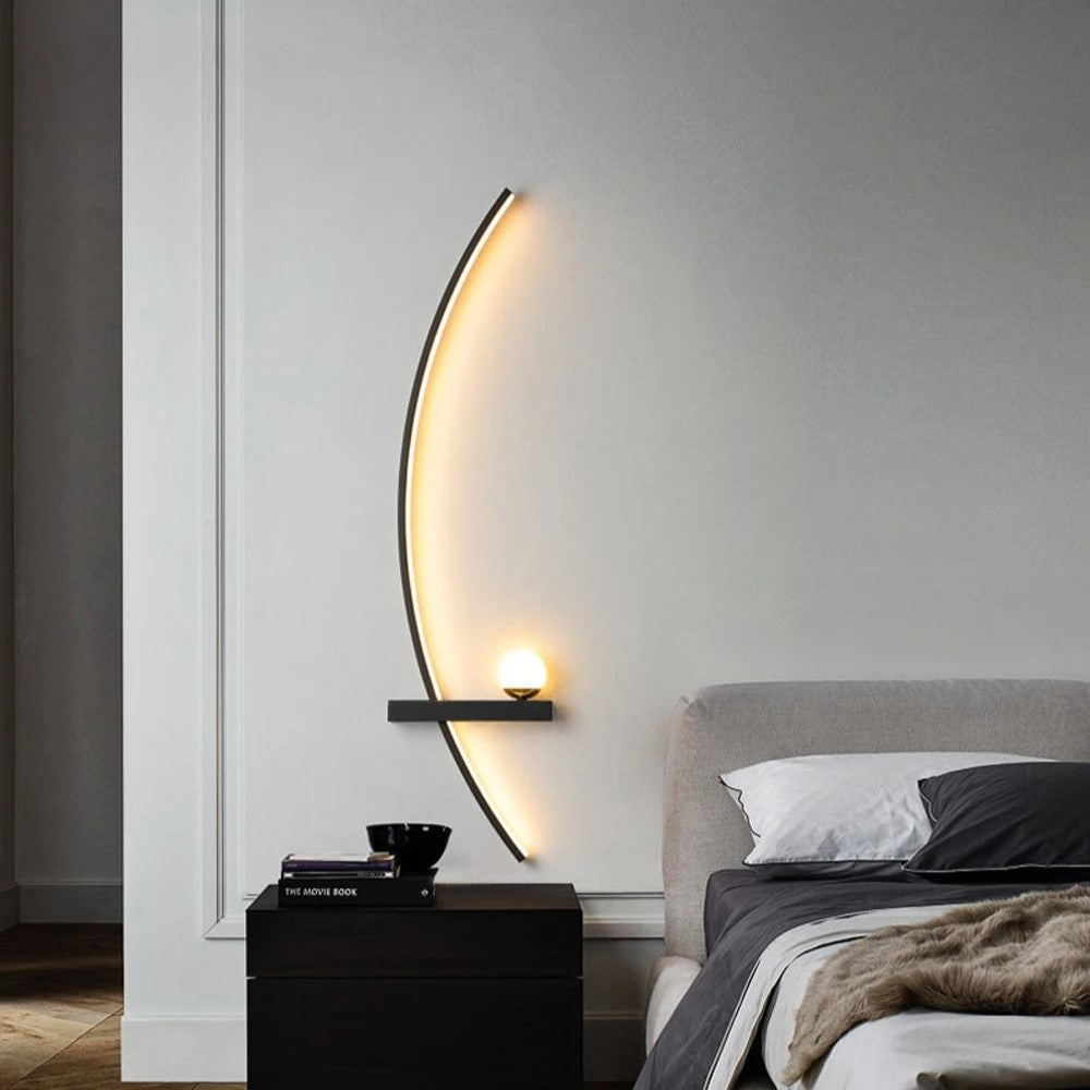 Kurvsfär™ - Minimalistisk LED-vägglampa (Utförsäljning)