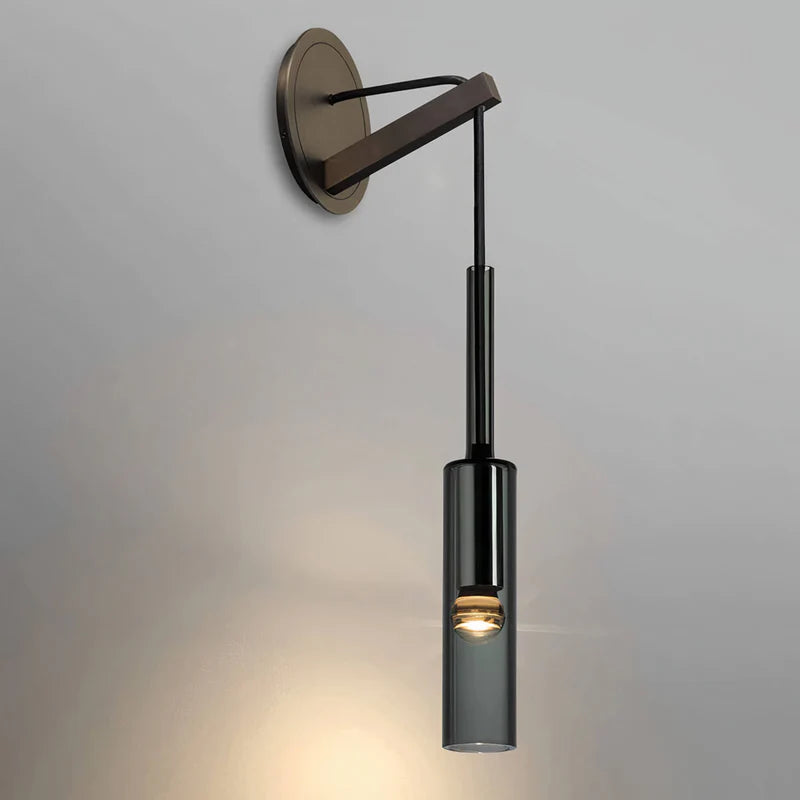 Scandinavin rökt vin vägglampa