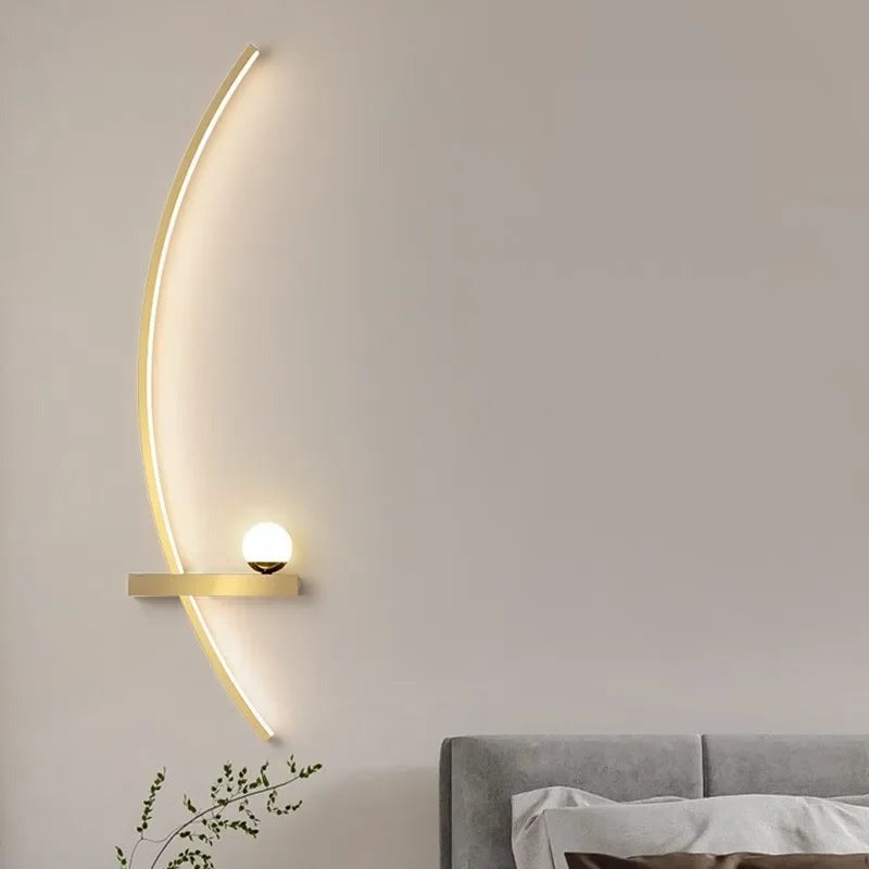 Kurvsfär™ - Minimalistisk LED-vägglampa (Utförsäljning)