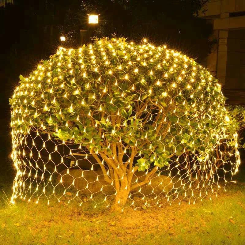 1.5 x 1.5m - 2 x 3.0m LED-solcellsbelysning för nät