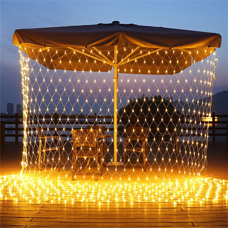 1.5 x 1.5m - 2 x 3.0m LED-solcellsbelysning för nät