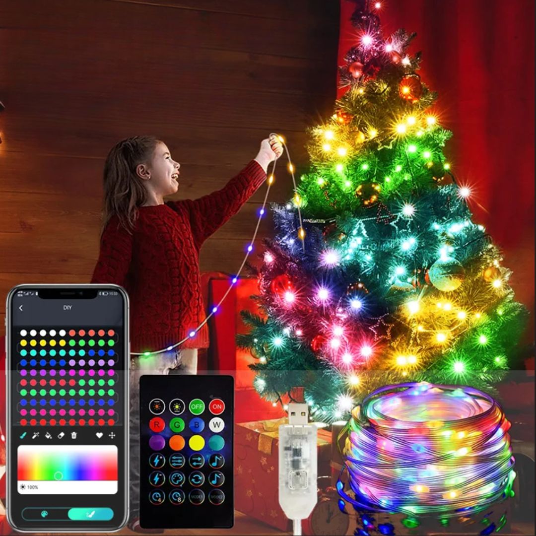 Smarta RGB-ljusslinga