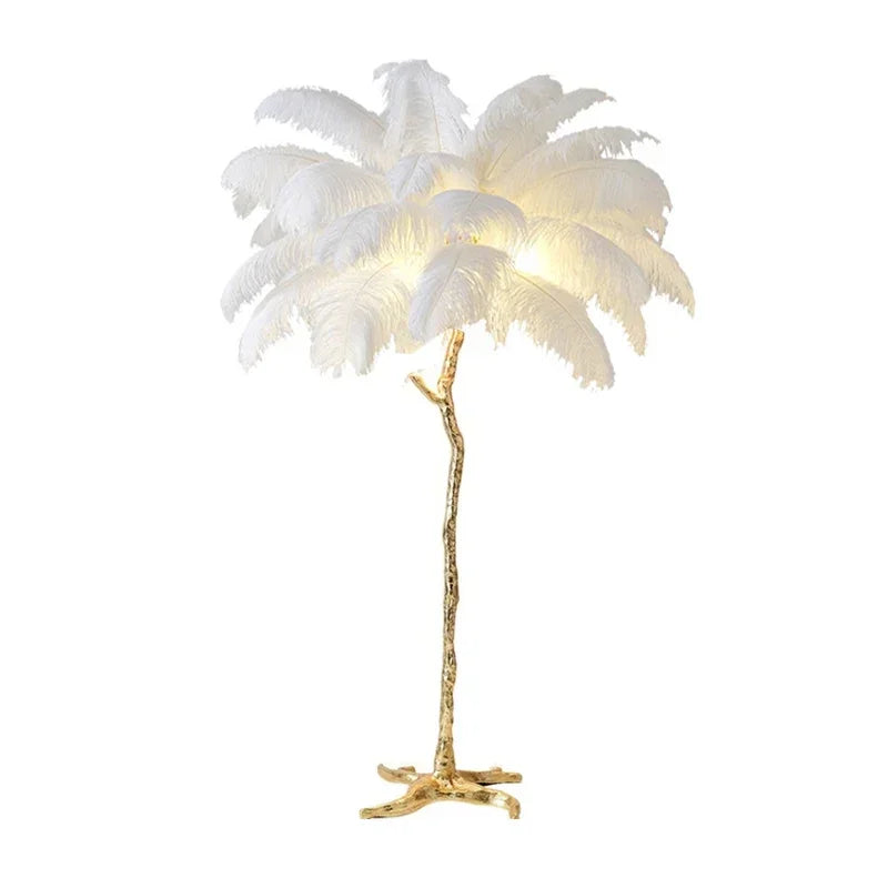 Feathra - Fjädergolvlampa
