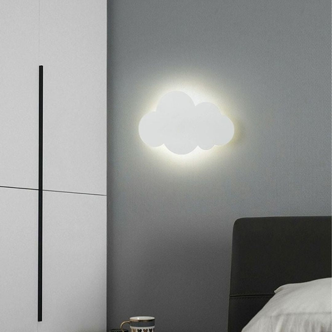 Moln silhuett vägglampa