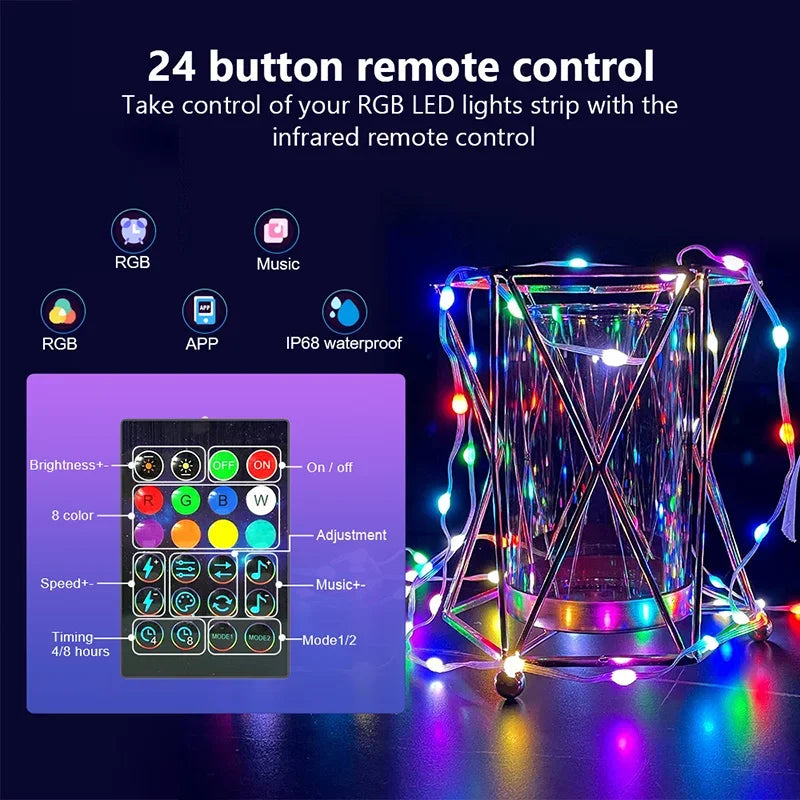 Smarta RGB-ljusslinga
