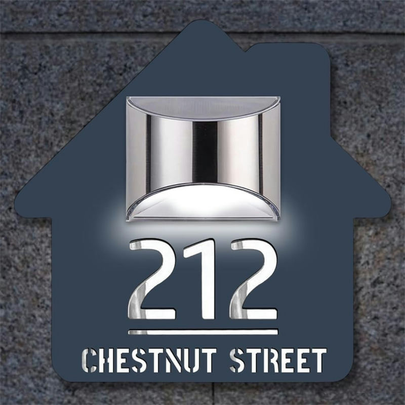 Personligt Solcellsdrivet Adresskylt