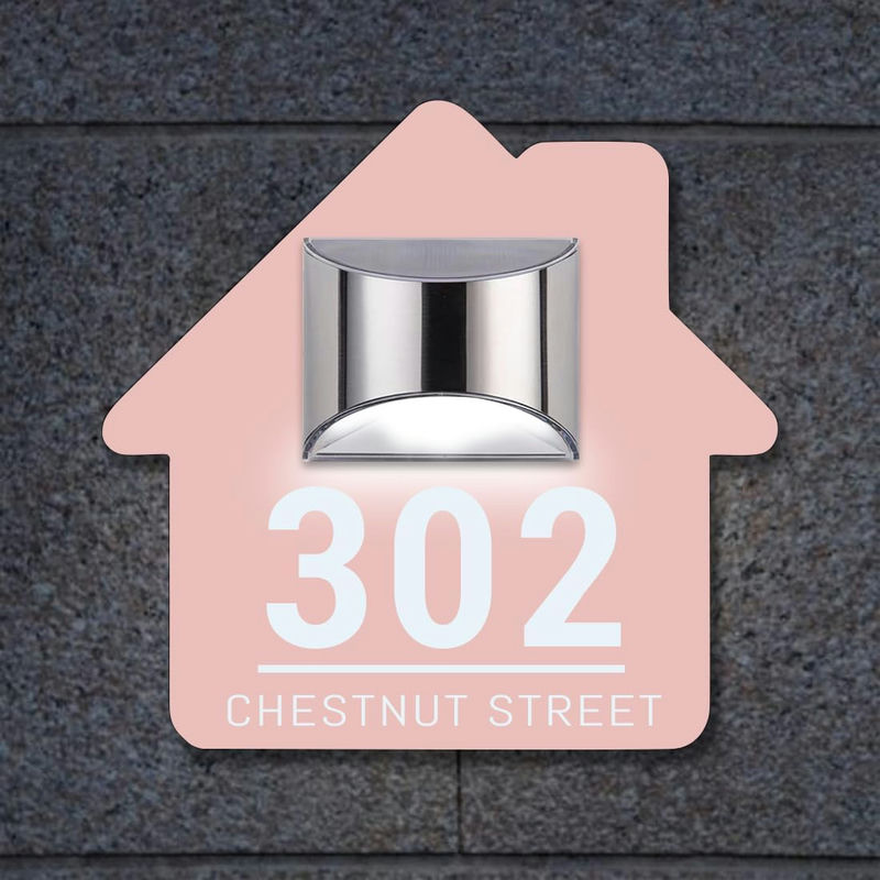 Personligt Solcellsdrivet Adresskylt