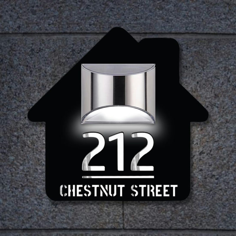 Personligt Solcellsdrivet Adresskylt