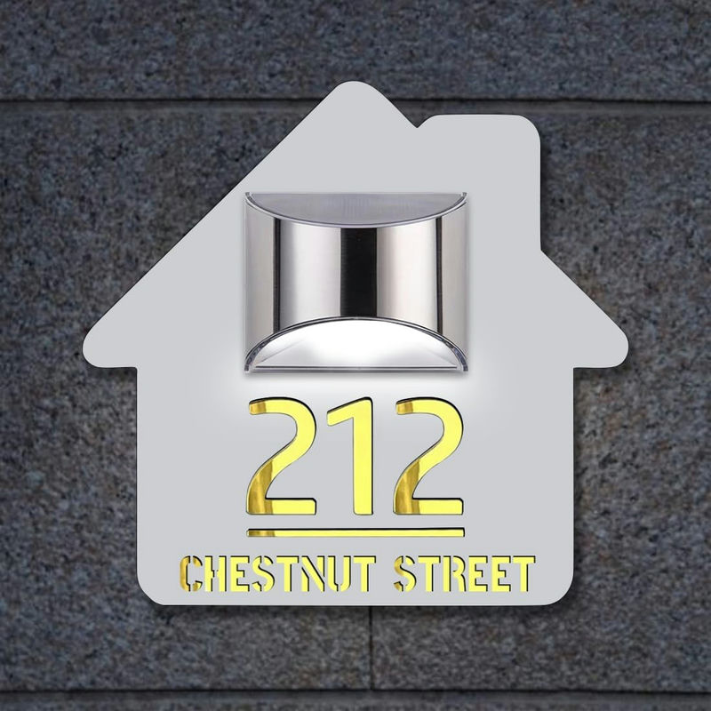 Personligt Solcellsdrivet Adresskylt