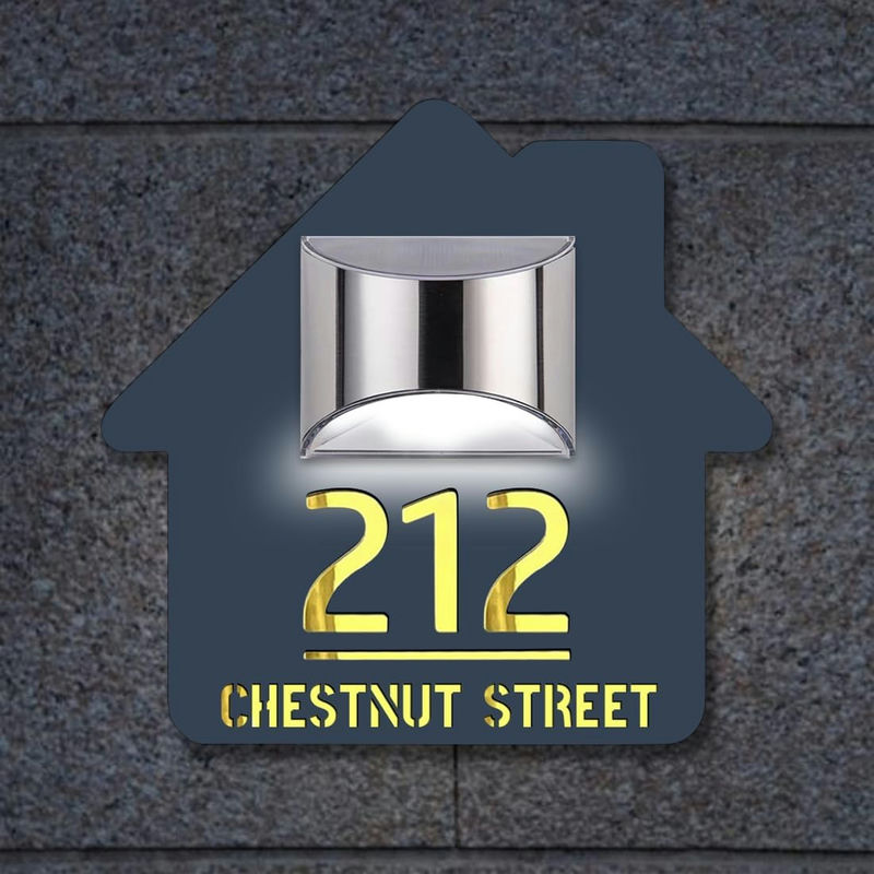 Personligt Solcellsdrivet Adresskylt