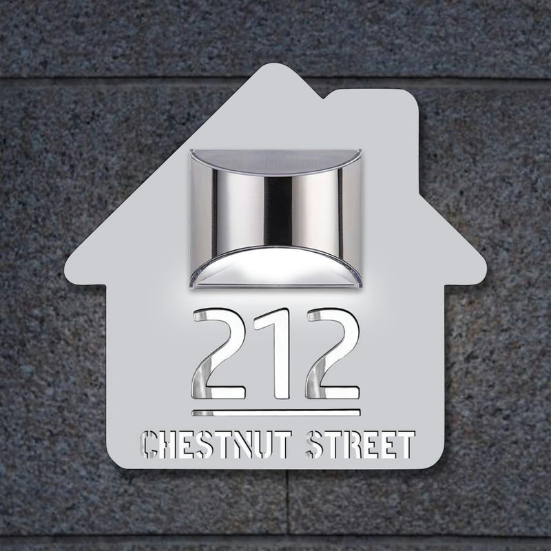 Personligt Solcellsdrivet Adresskylt