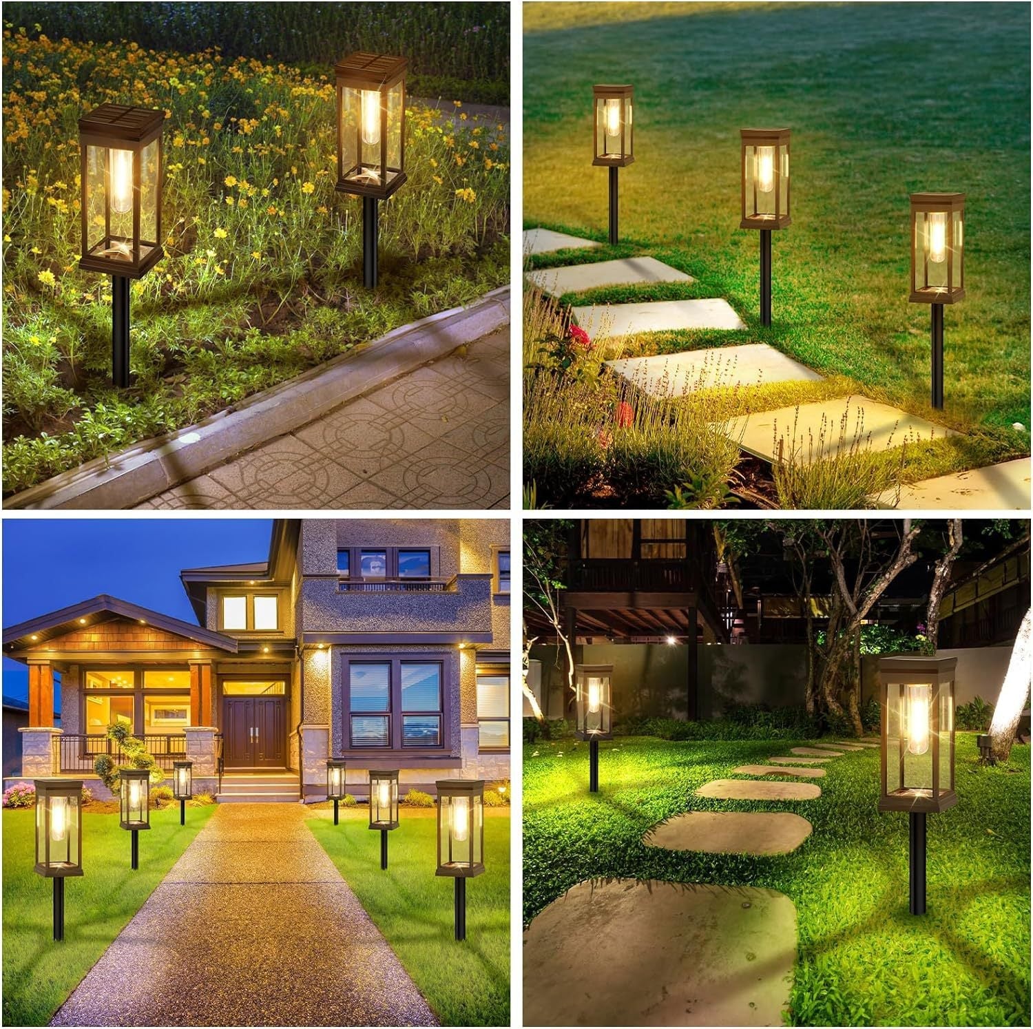 DreamScape™ - Elegant Kubisk Solcellsbelysning För Gångvägar