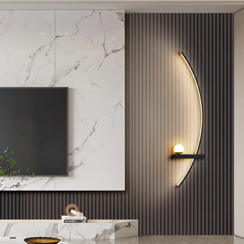 Kurvsfär™ - Minimalistisk LED-vägglampa (Paket av 2) (Utförsäljning)