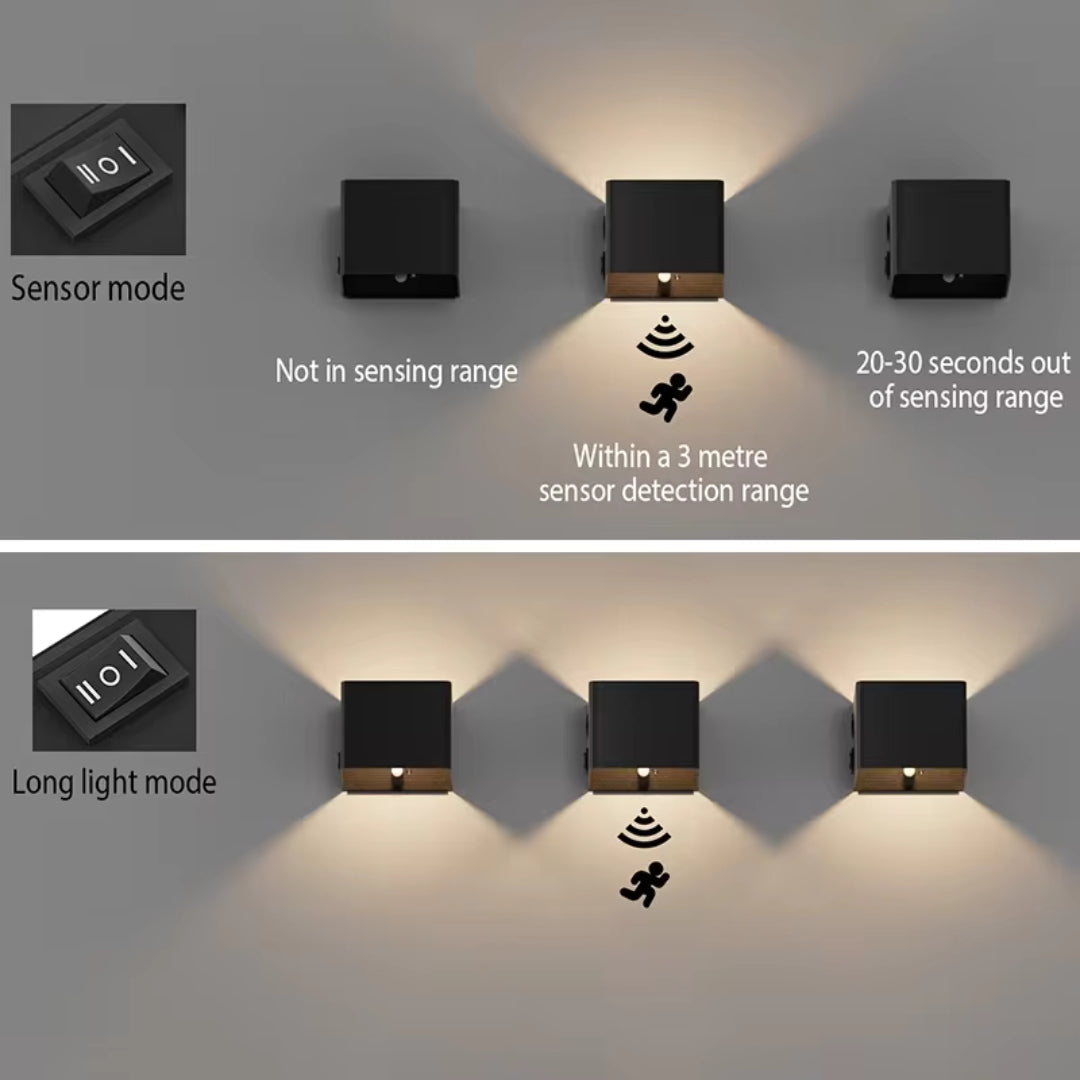 LumiCube - USB-laddningsbara LED-vägglampor