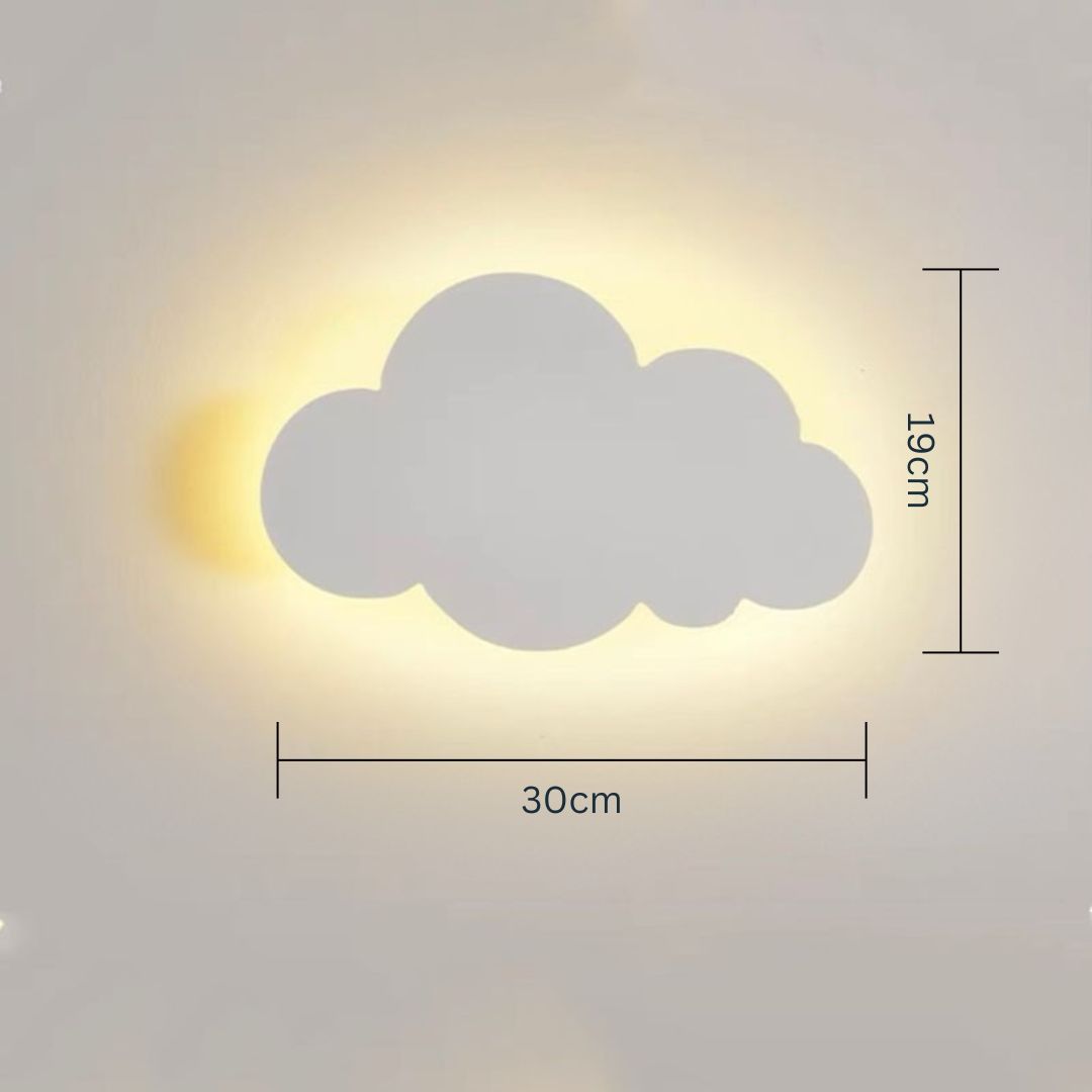 Moln silhuett vägglampa