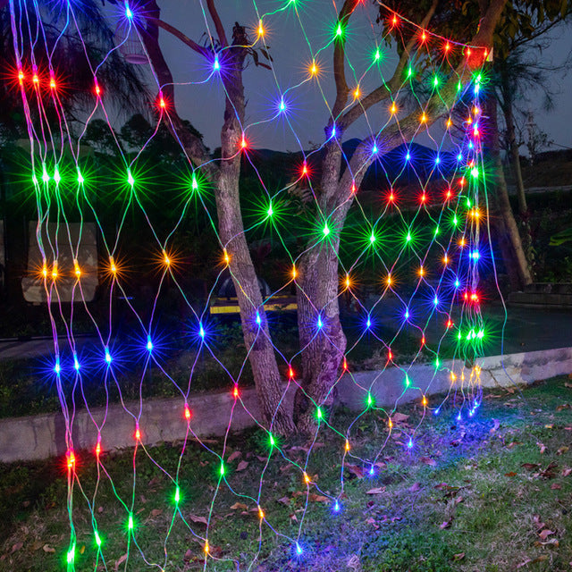 1.5 x 1.5m - 2 x 3.0m LED-solcellsbelysning för nät