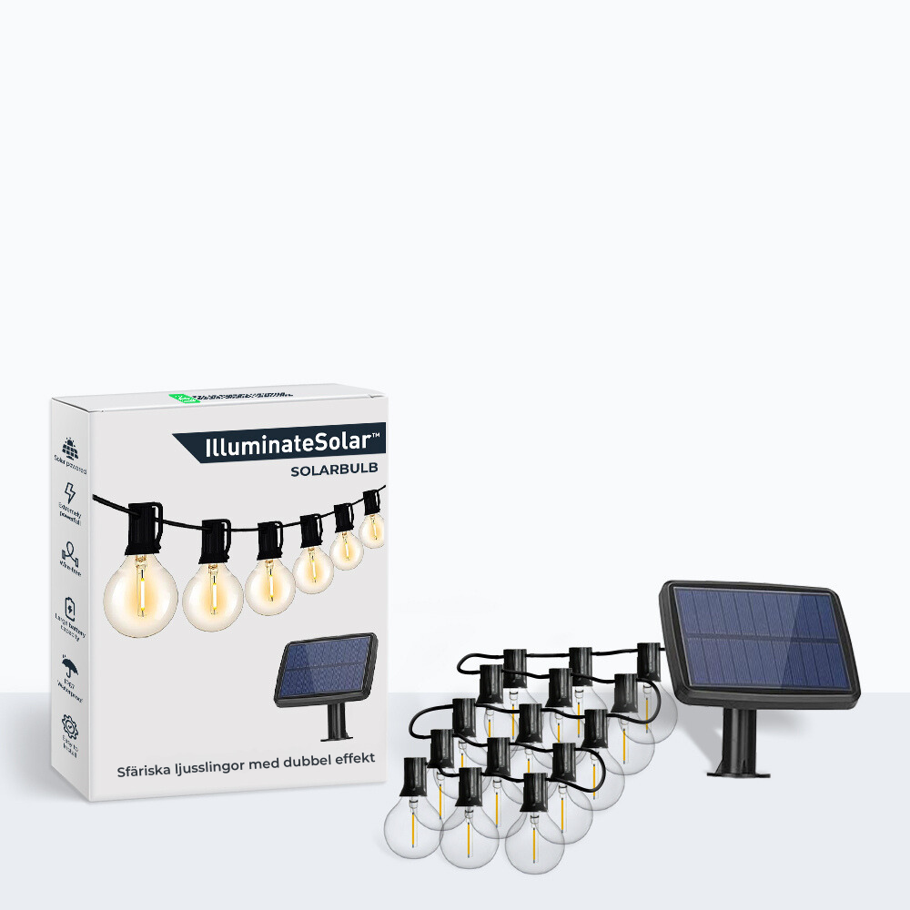 Solarbulb™ - Sfariska ljusslingor med dubbel effekt