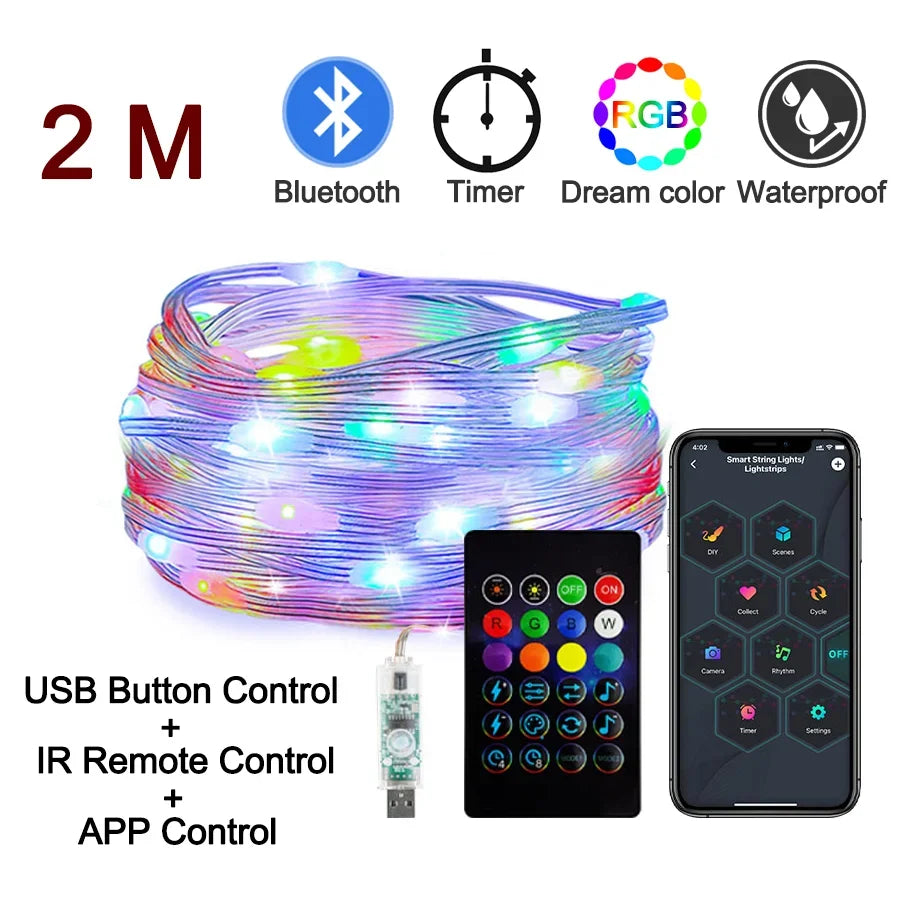 Smarta RGB-ljusslinga