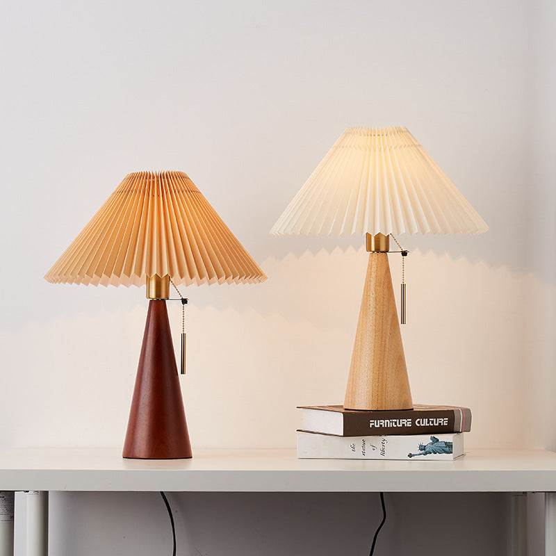 Silva - Japansk retro lampa i trä