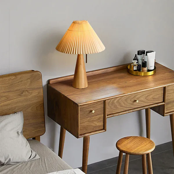 Silva - Japansk retro lampa i trä