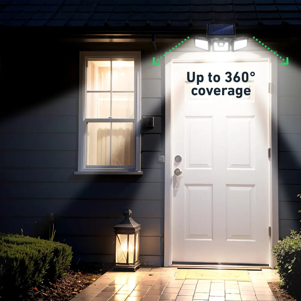 GlowFlex™- Det ultimata 3-huvudiga 360° solrörelseljuset