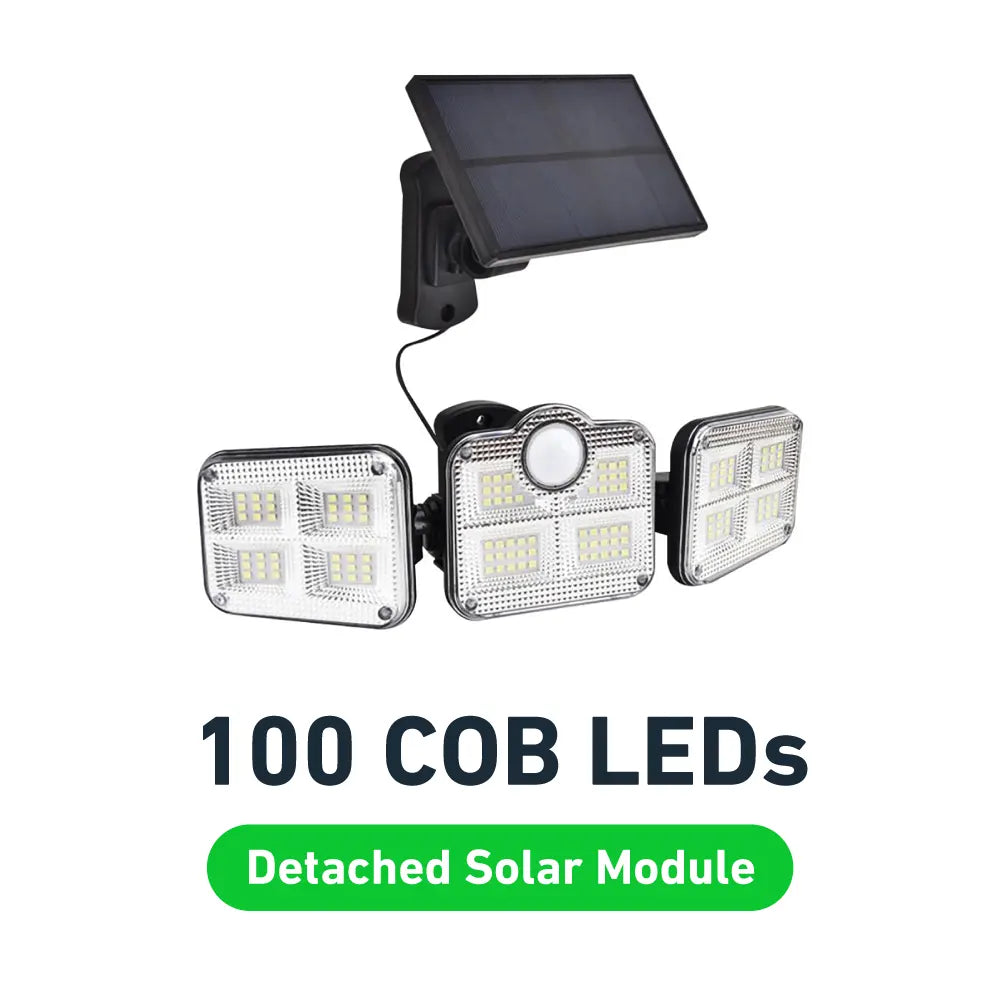 GlowFlex™- Det ultimata 3-huvudiga 360° solrörelseljuset