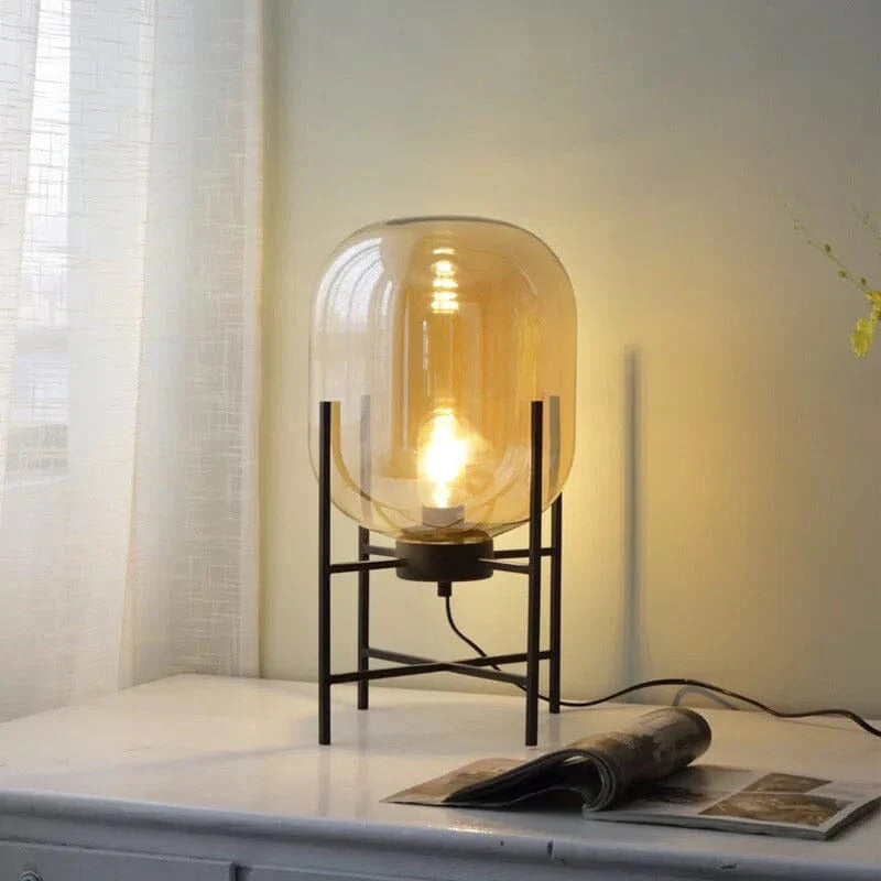 Forte - Bordslampa i vintageglas