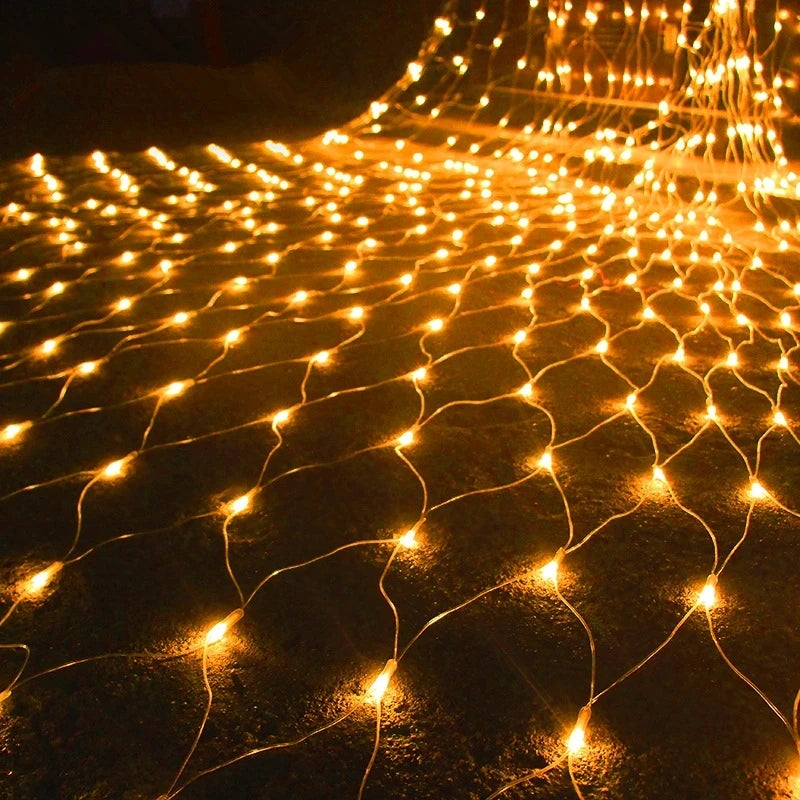 1.5 x 1.5m - 2 x 3.0m LED-solcellsbelysning för nät