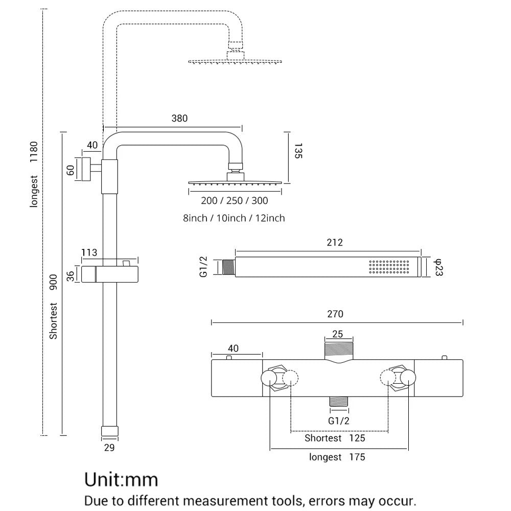 AquaDrop - Duschset för regnfall