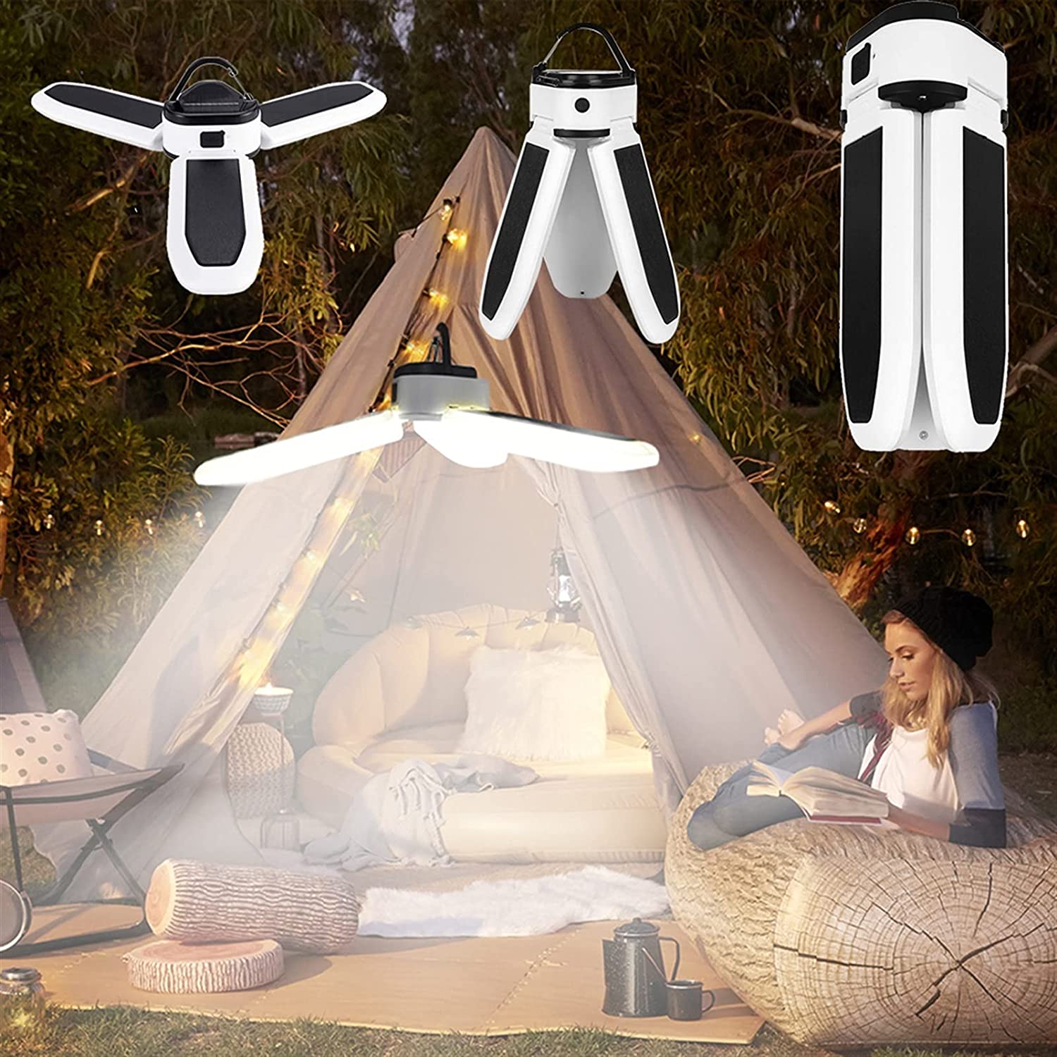 CampSolar™ - Den bärbara solcellslampan för camping