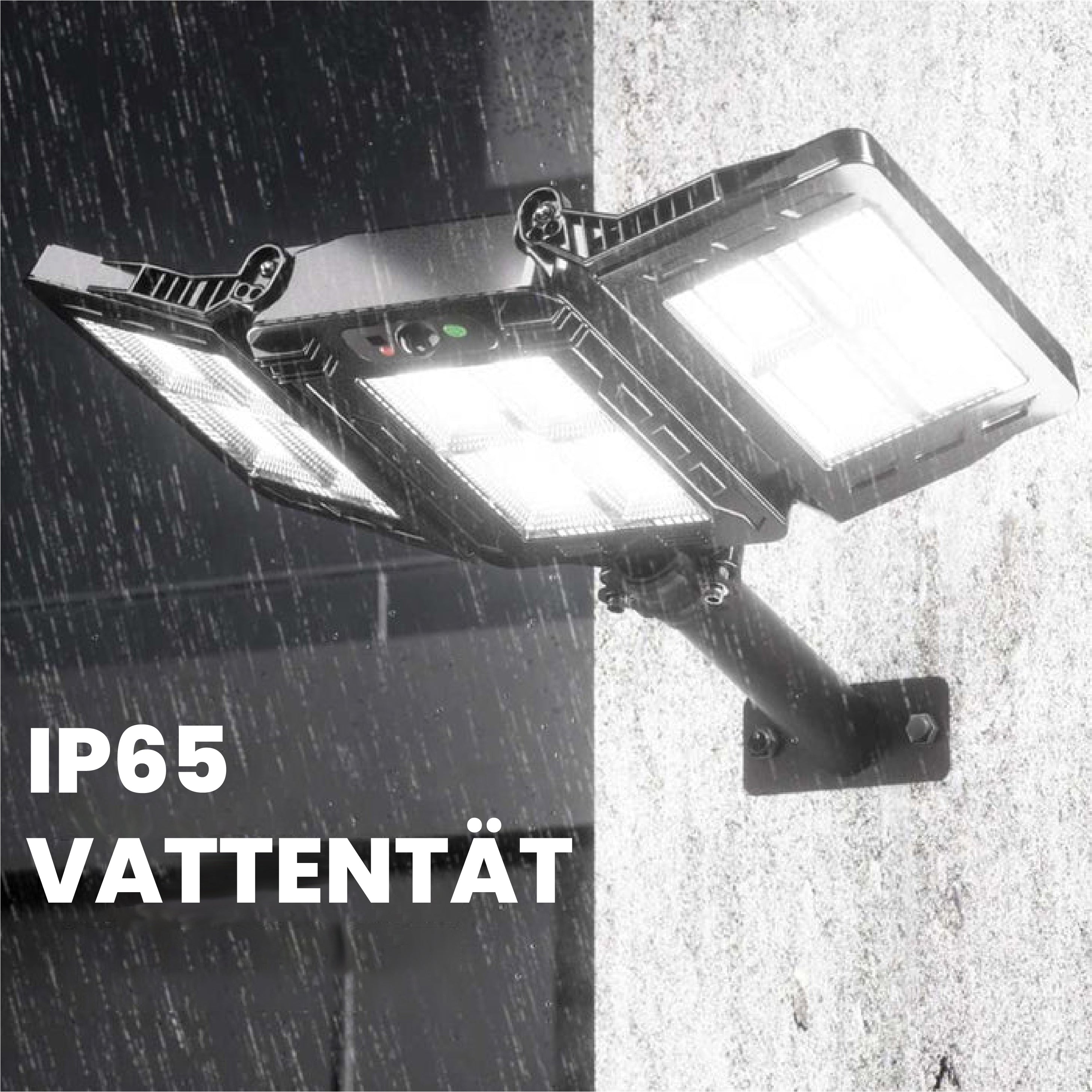 3-huvud solcellsdriven LED gatubelysning