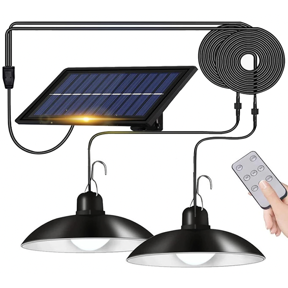 Solar taklampor med dubbla huvuden (Utförsäljning)
