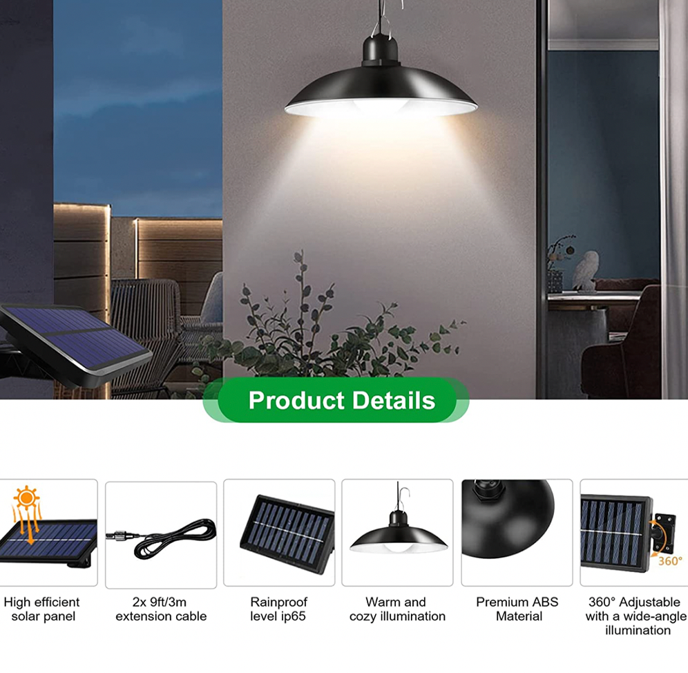 Solar taklampor med dubbla huvuden (Utförsäljning)