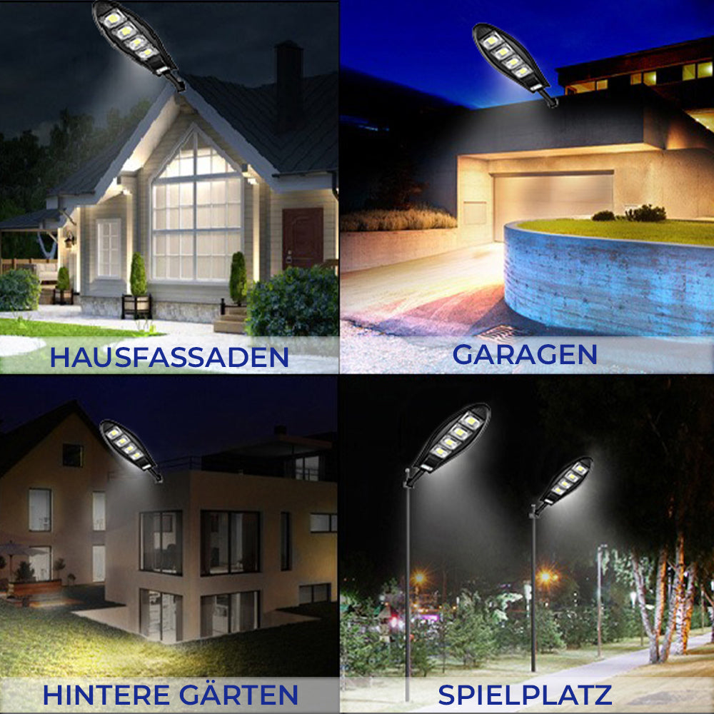DragonSolar™- 600W solcellsdriven utomhusbelysning med rörelsedetektering