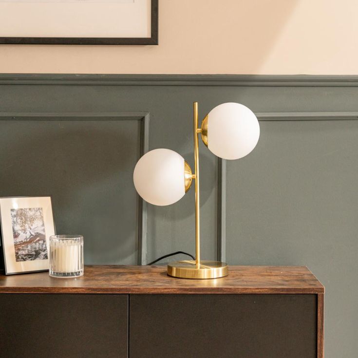Mandoria - Bordslampa Med Nordisk Glasboll