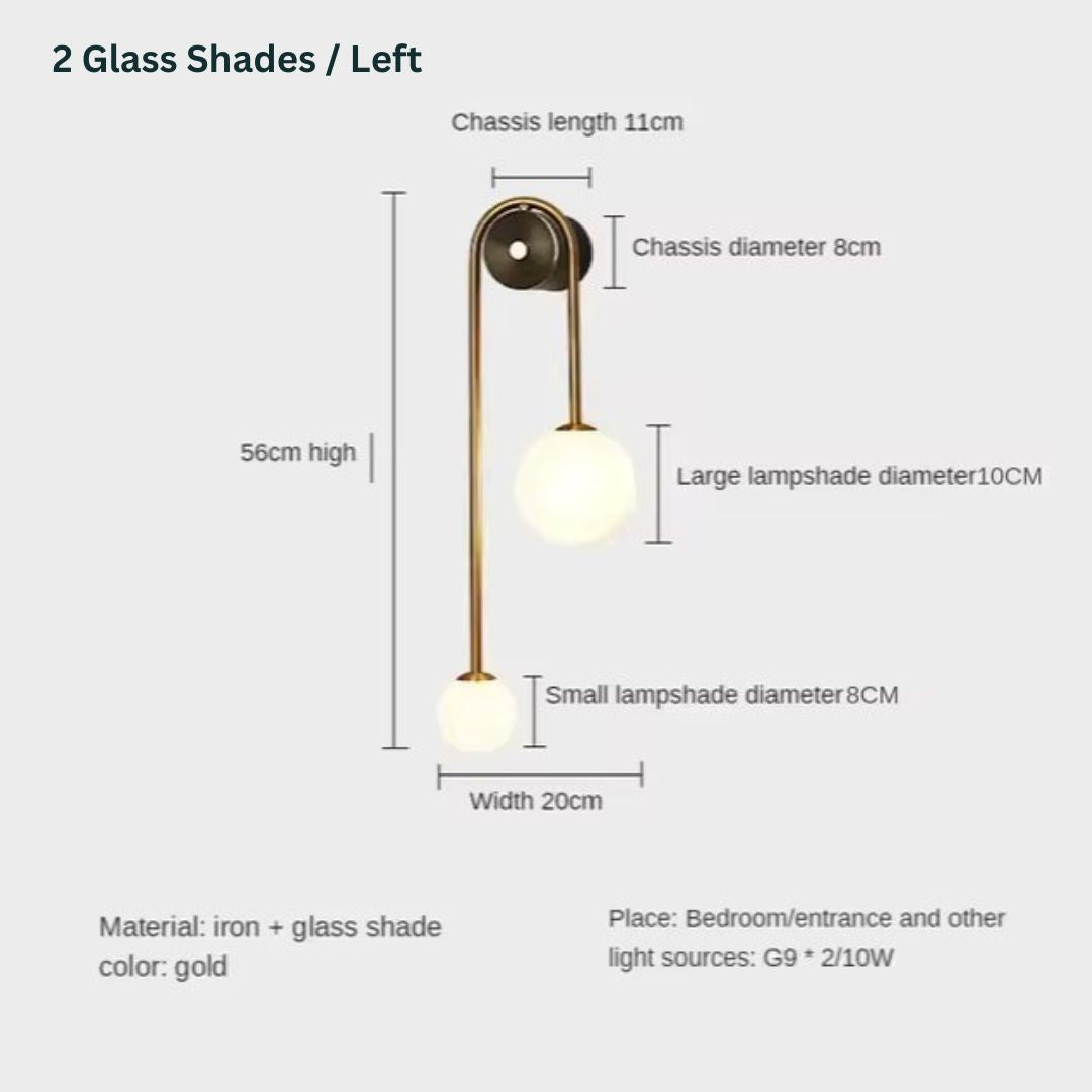 Halo - Modern minimalistisk vägglampa