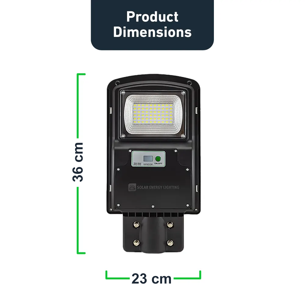 IlluminateSolarMega- 225W/5500 Lumen Solcellslampa För Gatubelysning