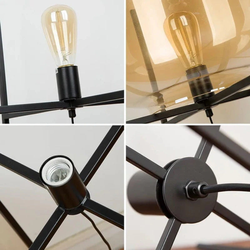 Forte - Bordslampa i vintageglas