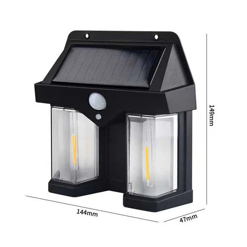 SuncrestDuo™ - IP65 Solcellsvägglampa