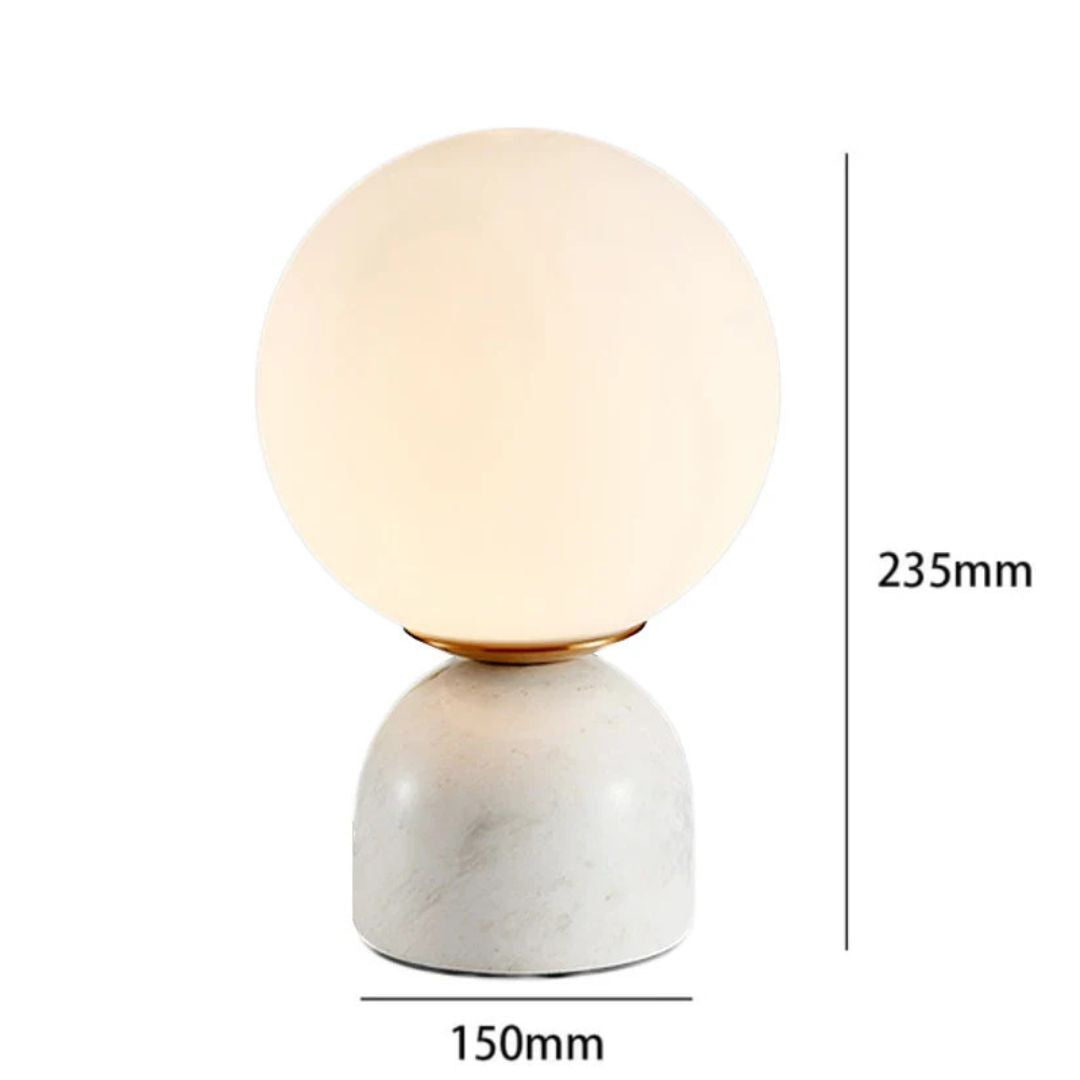 Globe - Modern nordisk bordslampa med glasboll