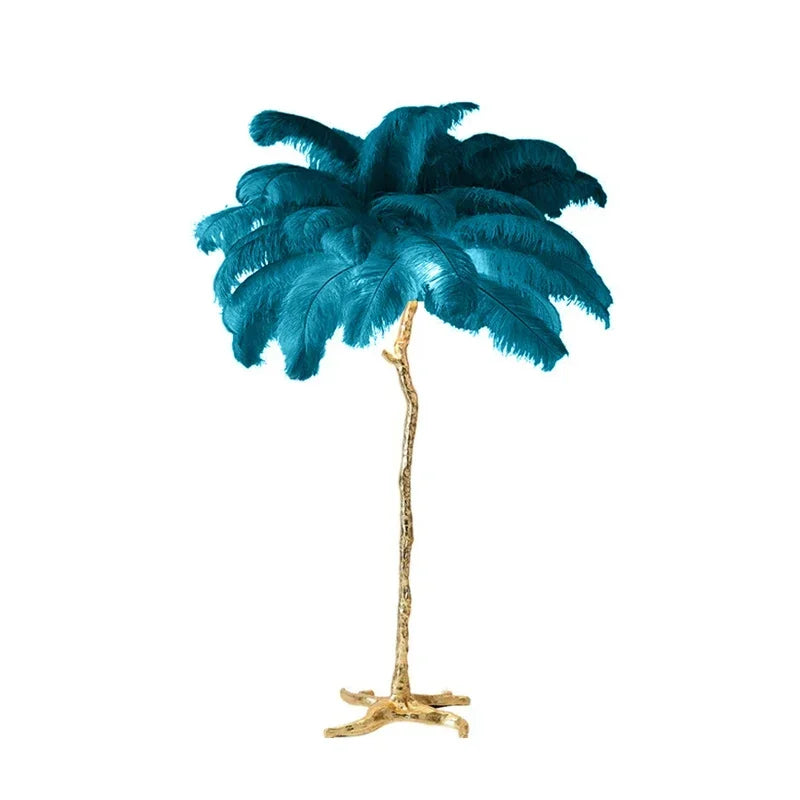 Feathra - Fjädergolvlampa