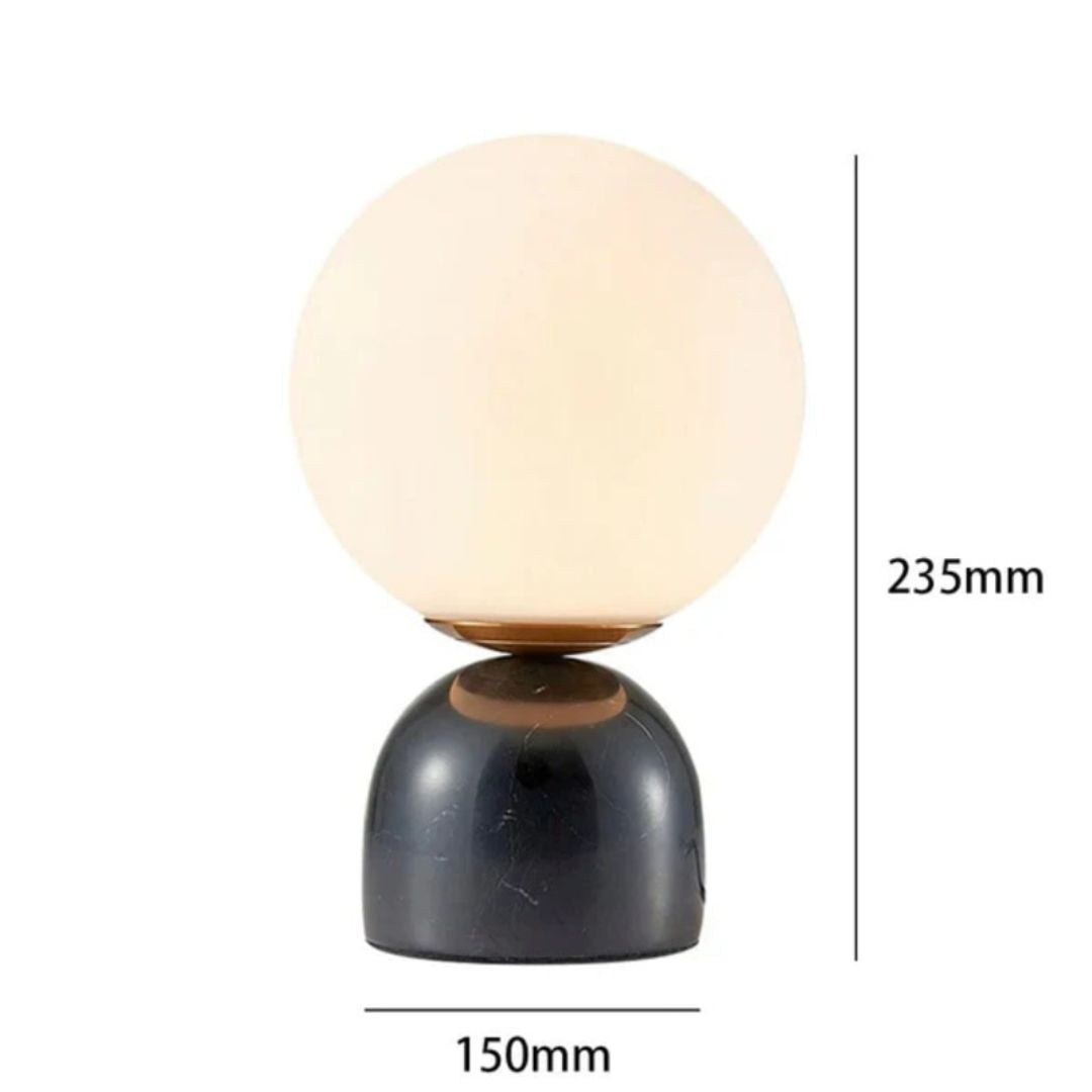 Globe - Modern nordisk bordslampa med glasboll