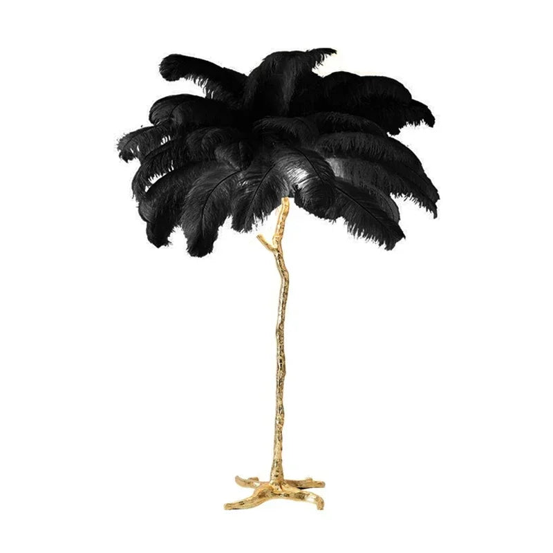 Feathra - Fjädergolvlampa