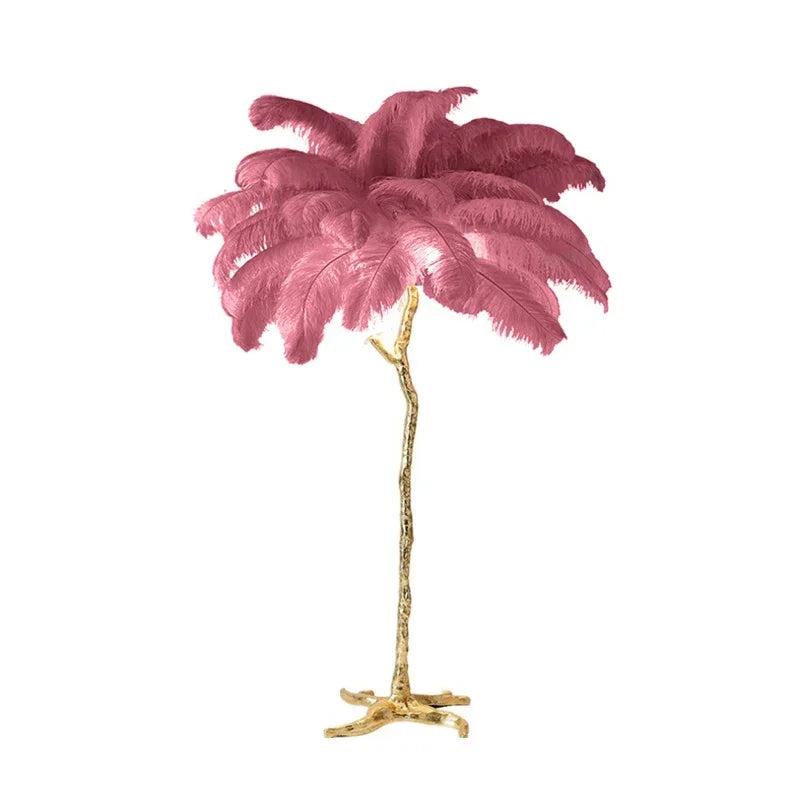 Feathra - Fjädergolvlampa